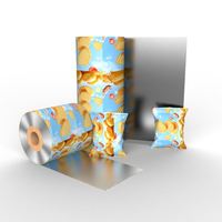Film d'emballage alimentaire imprimé sur mesure VMPET PET PE, résistant à l'humidité, thermoscellable, imprimé en héliogravure, pour emballer les bonbons, les biscuits et les en-cas