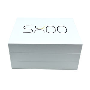 Personnalisé simple produits électroniques de luxe chargeur rapide câble couvercle et <span class=keywords><strong>base</strong></span> emballage deux pièces boîte-cadeau rigide avec insert en mousse Eva - Product Image 2