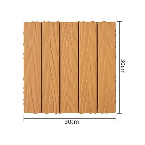 Goffratura burlywood 30cm di plastica pp ad incastro piastrelle piano piano per il cortile della terrazza - Product Image 4