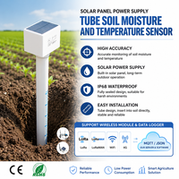 Capteur de température et d'humidité du sol multi-couches à alimentation solaire pour surveillance IoT à distance, avec enregistreur de données RS485 Modbus WiFi 4G