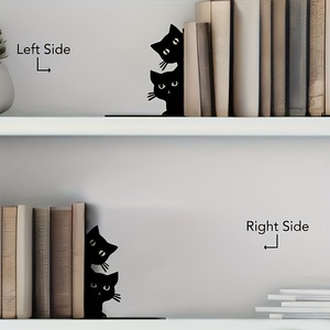 Cute Black <strong>Cat</strong> Peeking Design Bookend Creative Cartoon Desktop Book Holder Novelty Office Home Decorative <strong>Figurine</strong> - Product Image 5