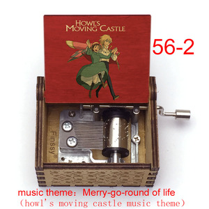 Mini <span class=keywords><strong>Caja</strong></span> <span class=keywords><strong>Musical</strong></span> de Madera, El Castillo Animado de <span class=keywords><strong>Howl</strong></span>, Carrusel de la Vida, Regalo de Navidad, Cumpleaños, Año Nuevo - Product Image 2