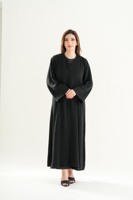 Vestidos Abaya Musulmanes Clásicos para Mujer, con Rayas, de Excelente Calidad, Corte Cómodo y Fluido