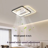 Lampu Kipas Tanpa Baling-Baling AGI32 Tata Letak Modern Sederhana Terintegrasi Senyap Pelindung Mata untuk Ruang Tamu