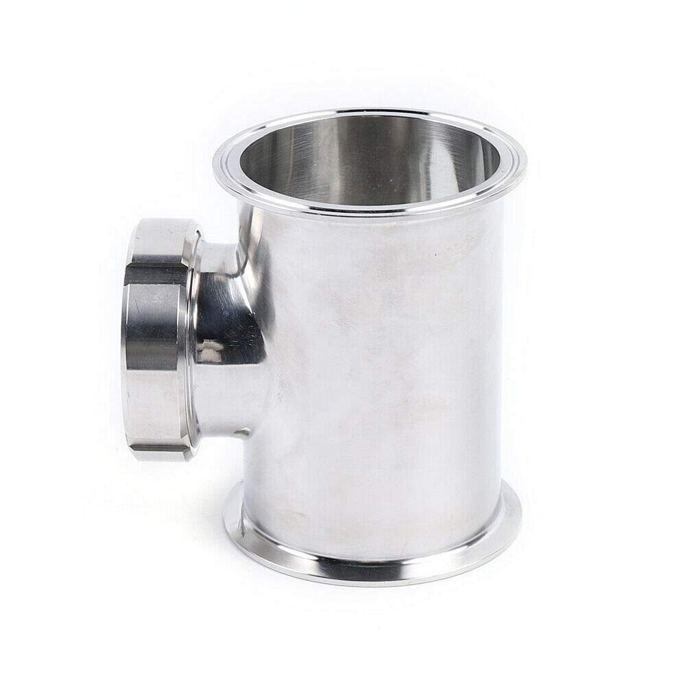 Aohoy stainless steel triclamp section union sight glass reflux tee with borosilicate glass
