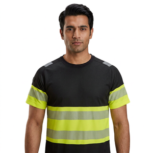 Camisetas de Seguridad Reflectantes de Manga Larga, Transpirables, de Poliéster/Algodón, de Alta Visibilidad para Construcción, Hechas a Medida, Precio al por Mayor - Product Image 1
