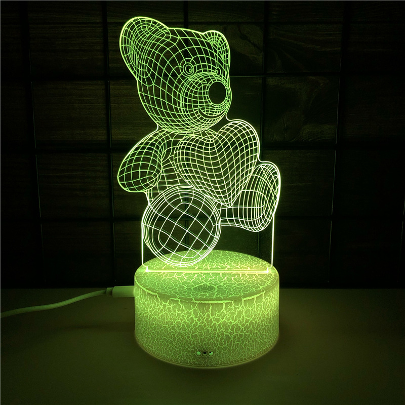 Zogifts Buitenaardse Kop 3d Hologram Illusie Uniek Acryl Nachtlampje Met Aanraakschakelaar Luminaria Lavallamp 7 Kleuren Veranderen