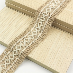 Natural Jute Woven Eco-Friendly Burlap <b>Ribbon</b> with Custom Pattern for Gift Wrapping and Wedding Decor - Product Image 5