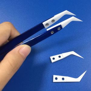 Résistant À la chaleur En Céramique <span class=keywords><strong>De</strong></span> Zircone Coude Brucelles Cigarette En Céramique <span class=keywords><strong>Pince</strong></span> - Product Image 1