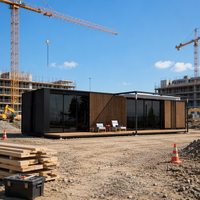 Maison modulaire préfabriquée de luxe en conteneurs, structure en acier, pour villas de villégiature et bureaux