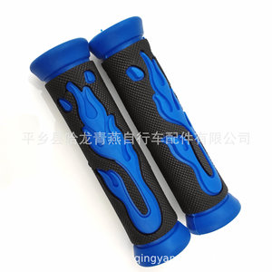 Poignées de guidon de VTT 22,2 mm 13 cm en caoutchouc souple antidérapant avec motif flamme en stock - Product Image 4