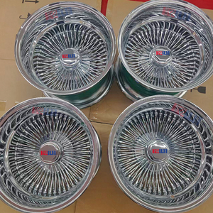 Jantes en fil d'acier chromé populaires 5x114.3 13x7 multi-rayons, jantes en fil d'acier 13x7, jantes en fil d'acier chromé doré - Product Image 6