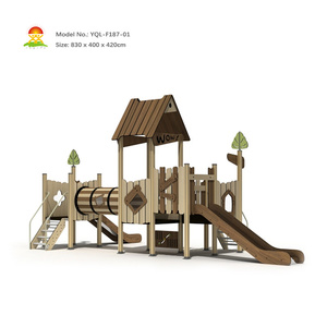 Glissade en plastique pas chère pour enfants avec tunnel et conception de glissade longue pour le plaisir des terrains de jeux et l'<span class=keywords><strong>aventure</strong></span> en plein air - Product Image 2