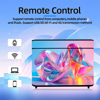 Écran LED portable pliable multi-panneaux GOB P2.5 P2 P1.86 sur roulettes pour pub, menu interactif de boissons, vitrine