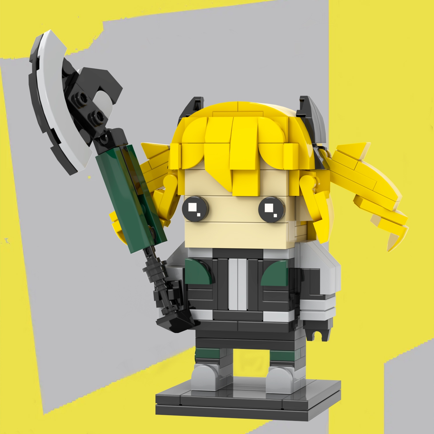 Anime Kaiju No.8 Kikoru Shinomiya MOC Brick Sets for Kids