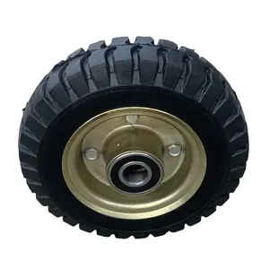 Platte Gratis Band 200 Mm Solid Core Rubber Wiel Voor Farm Winkelwagen Wiel, Tuin Trailer Wielen, push Winkelwagen Wiel