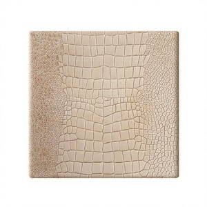 Cuero Genuino de Avestruz BS International Scratch Strains Hidden Ostrich Shiny Crunch Croco, Lámina de Cuero Pulido Resistente al Viento y Duradero - Product Image 2