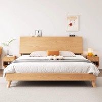 Cadre de lit en bois massif de luxe Double Queen King Size Mobilier d'intérieur Design français moderne pour chambre à coucher