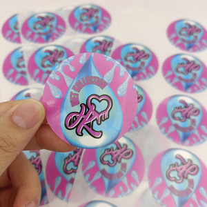 2025 Offre Spéciale impression personnalisée Logo étiquette coeur merci autocollants merci cartes courrier autocollants étanche personnalisé accepter - Product Image 1