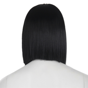 Hard Shell <strong>Wig</strong> for Clothing Female Model Half Factory Wholesale Black <strong>Short</strong> Straight Hair bob <strong>Wig</strong> with Hard Shell - Product Image 6