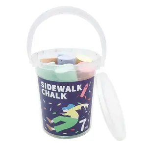 7 pcs multi-color chalk supplier with giant chalk and PP BOX of chalk