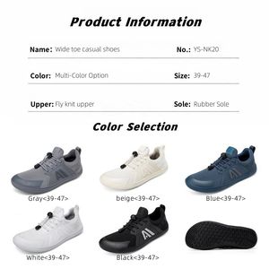 Yoris hommes femmes <span class=keywords><strong>pieds</strong></span> nus Sneaker pied plat zéro goutte maille caoutchouc large orteil boîte <span class=keywords><strong>pieds</strong></span> nus chaussures - Product Image 3