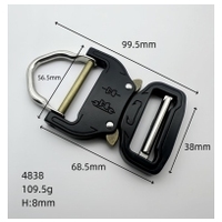 26mm-50mm Boucle de Ceinture Tactique Réglable à Dégagement Rapide en Alliage de Zinc Forte Style Classique pour Nylon Pièces de Sac Spécial Accessoires