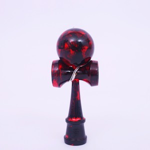 Jouets éducatifs Kendama japonais en bois, style épée, avec balle de compétence rouge motif graffiti, en jade, pour le marché international - Product Image 5