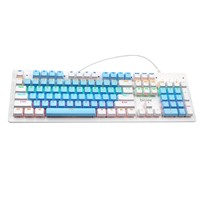 BIOJEE 87키 유선 기계식 게임 키보드 RGB LED 백라이트 안티 고스팅 PC 및 노트북용