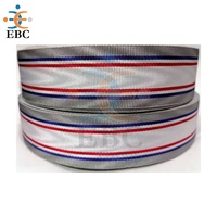 Ruban en gros EBC double face en gros-grain avec fil métallique, couleur personnalisée, effet moiré pour cérémonie, haute qualité, support de logo personnalisé