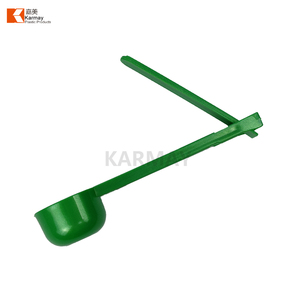 Cuillère à poudre de protéines pliable cuillère en plastique vert dans le couvercle - Product Image 2