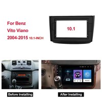 Pour MERCEDES-BENZ Vito 2 / Viano 2 W639 2003-2015 10 pouces autoradio Fascia stéréo Android MP5 lecteur 2Din tête unité panneau cadre