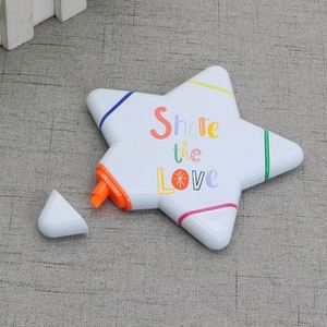 Marcadores Personalizados con Logotipo, Marcadores Escolares Pequeños de Plástico con Forma de Estrella, 5 Colores - Product Image 4