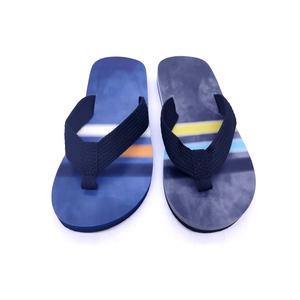 Sandalias de Playa para Hombre Nicecin, Casuales, con Tira Ancha Tejida, Diseño a Rayas, Suela Suave de EVA, Pantuflas de Verano, Logotipo Personalizado, Fabricante OEM - Product Image 1