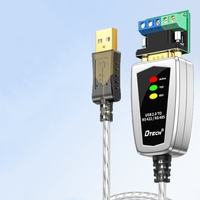 Adaptateur convertisseur série DTECH DT-5019 USB2.0 mâle vers RS-485/422, câble de communication, 1,2 m