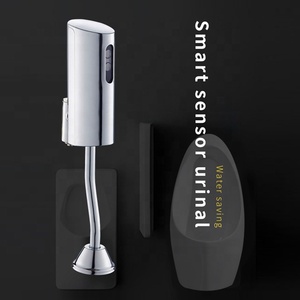 Treo tường tiếp xúc với ABS thép không gỉ BồN TiểU DC tự động tuôn ra Cảm biến nước <span class=keywords><strong>flusher</strong></span> cho nam giới công cộng nhà vệ sinh WC - Product Image 2