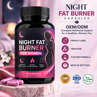Capsule brûle-graisse nocturne pour la perte de poids OEM, étiquette privée, perte de poids rapide, brûleur de graisse nocturne pour adultes