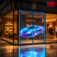 Maßgefertigter P3.9 Holographischer Transparenter Bildschirm Unsichtbares LED-Display-Panel Wasserdicht IP20 für Bühnenaufführungen