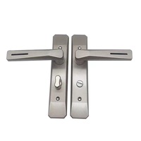 Serrure de meuble moderne GQK en alliage d'aluminium noir à languette unique, durable, sans clé, rotation à 90°, clé maîtresse universelle pour chambre à coucher