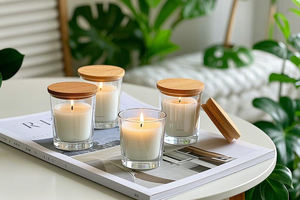 Fournisseur en gros de bougie parfumée d'aromathérapie en verre de cire avec emballage personnalisé bâton d'étiquette de logo - Product Image 3