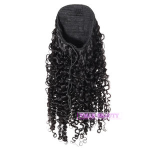 Extensiones de cabello virgen brasileño VMAE 100g Color Natural Afro Kinky Jerry Curly Yaki Kinky Straight Ponytail Body Wave Dropship - Product Image 1
