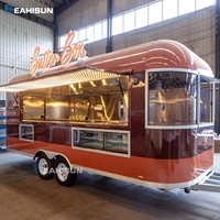 Camion de restauration rapide personnalisé, multifonctionnel, pour hot-dogs, glaces, café, avec cuisine complète