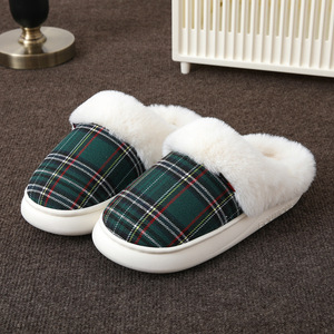 Nueva Llegada de Pantuflas para el Hogar, Pantuflas de Felpa Cálidas y Suaves con Suela Gruesa de Algodón, Gran Promoción - Product Image 2
