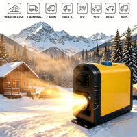 Chauffage de véhicule portable 12V avec télécommande et chauffage rapide, adapté aux camions, camping-cars et véhicules de chantier