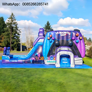 Château sautant gonflable de qualité commerciale Maison rebondissante avec toboggan sec et humide Château sautant gonflable Castillo - Product Image 4