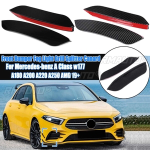 Par de Alerones Delanteros Inferiores para Mercedes-Benz Clase A W177 A180 A200 A220 A250 para AMG 2019 2020 2021 2022+ - Product Image 4