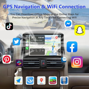 Hikity Đối Với <span class=keywords><strong>Honda</strong></span> <span class=keywords><strong>CRV</strong></span> 2002-2006 9 "8 Core 4 + 64G Android Car Stereo Đài Phát Thanh 4G LTE/Carplay/Android Tự Động/GPS/Wifi/DSP/360 Máy Ảnh - Product Image 4