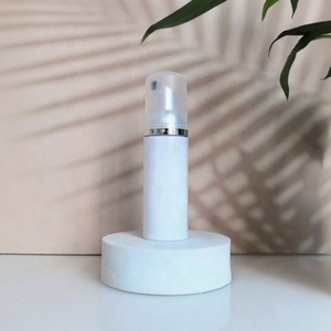 Empty 30ml 50ml Face Cleanser Liquid Foaming Mousse <b>Pump</b> <b>Bottle</b> Pink Plastic Foam <b>Bottle</b> With Cosmetic Packaging - Product Image 2