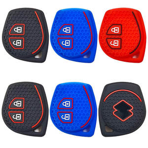 Penutup Kunci Mobil Silikon 2 Tombol Populer untuk Suzuki Swift Ignis Vitara Liana Ciaz Baleno Fob Shell Decor - Product Image 1