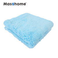 Toalla de Pulido de Microfibra de Alta Absorción CE Plush 500 GSM 70/30, Paños de Limpieza sin Bordes 40x40 para Secado de Coches